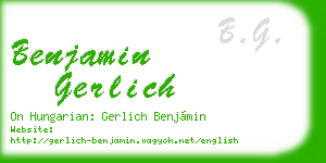 benjamin gerlich business card